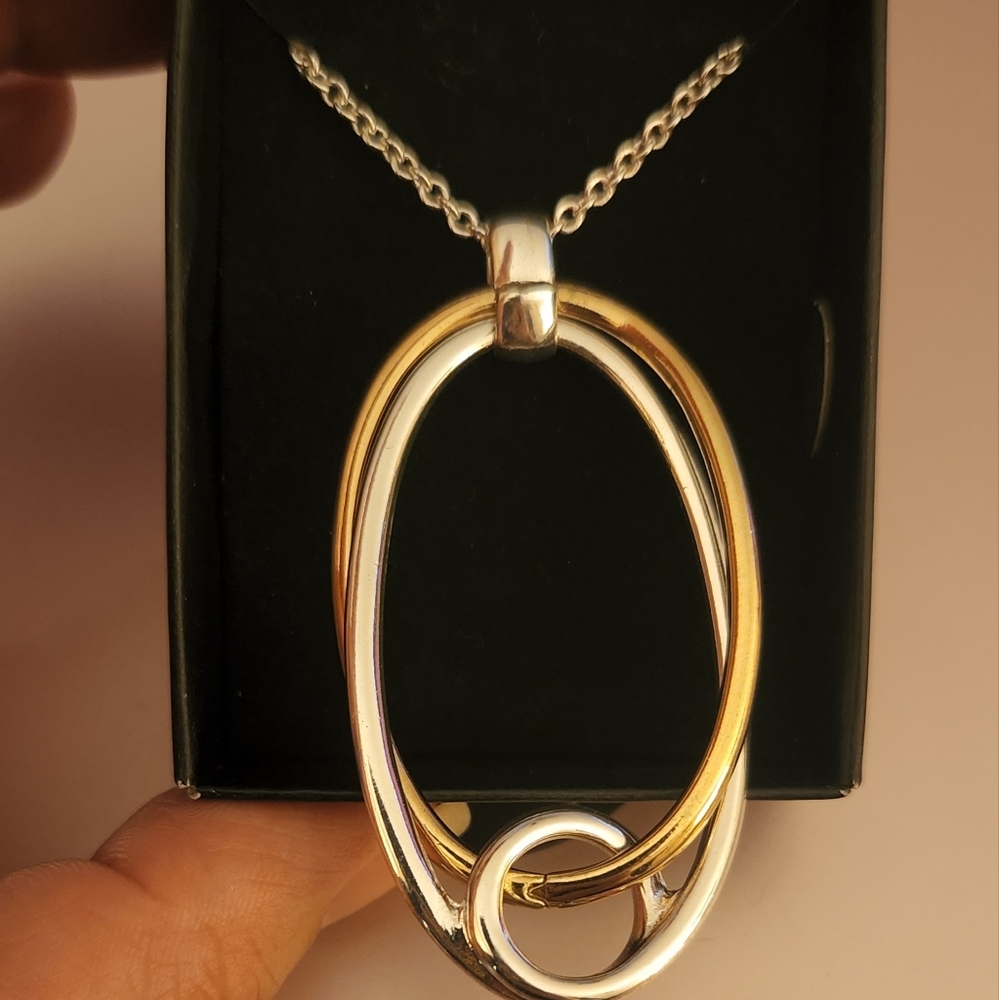 Silver and Gold Tone Necklace